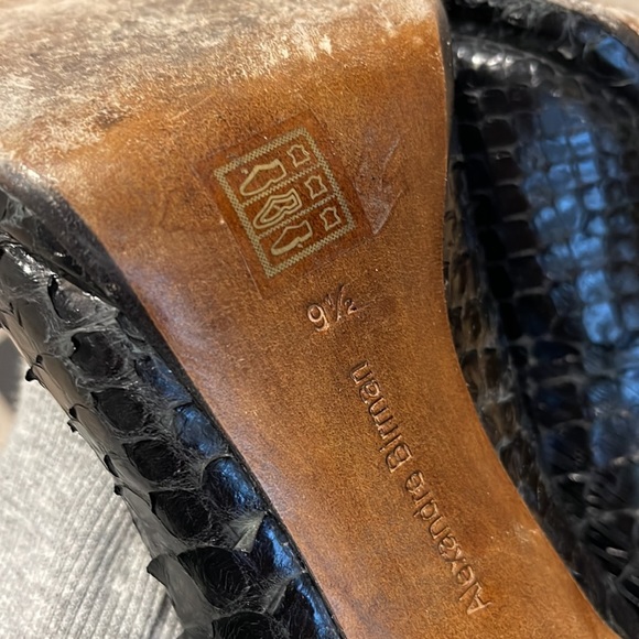 Alexandre Birman Black Python Pumps - Picture 4 of 5